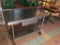 NSF Stainless Steel Prep Table with Drawer and Shelf on Casters 48