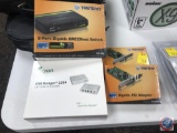 2 Trendnet PCI Gigabit Adapters, One 8 port Trendnet Gigabit Switch, One Icron USB Ranger Cat 5