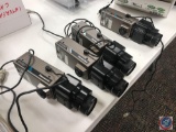 4 Panasonic WV-304 color video cameras with WV-LZ81/6A zoom lenses and power adapters.