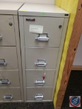 Fire King Fireproof 4 drawer file cabinet w/key