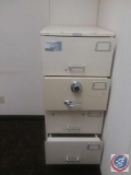 Mosler Legal Size Fire Proof 4 Drawer File Cabinet with Combination Lock