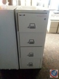 Fire King 4 Drawer Legal Size Fireproof file cabinet w/key