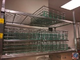 (5) Glass Dishwasher/Holder Trays containing (36) Juice Glasses