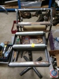 Saw stand rollers and masking fixture