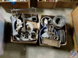 Assorted Vintage Parts including water pump and crank shaft pulleys