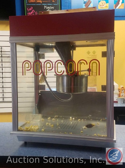 Gold Medal Popcorn Popper 2121NS EconoPop 14 Oz. {{BROKEN CORNER OF PLEXIGLASS DOOR}}