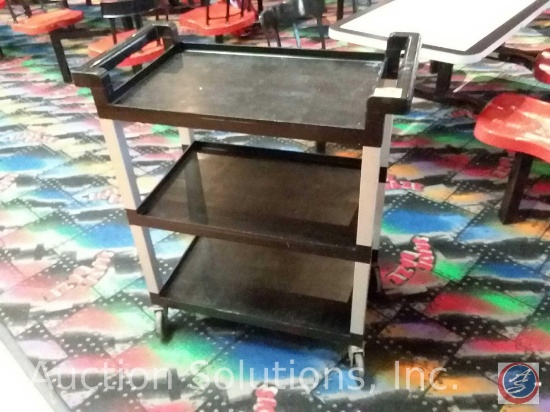 Three-Tier Rubbermaid Utility Cart