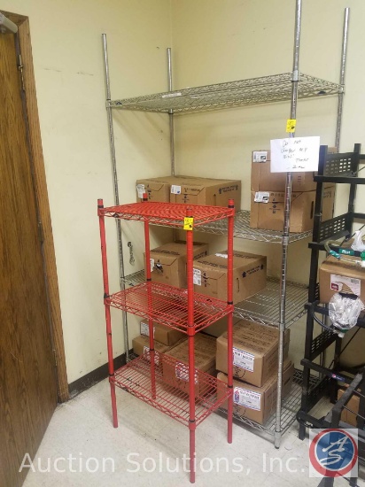 NSF 4 Tier Wire Rack 47" x 24" x 86", 3 Tier Wire Rack 23" x 13" x 51"