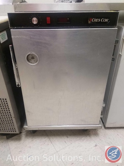 Cres Cor Warmer H339188B with Stainless Steel Prep Table Attached 49" x 24 1/2"
