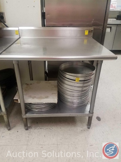 {{3XBID}} (3) Stainless Steel Prep Table Insert 30" x 18" x 38", Tabco 35" x 30" x 36", 30" x 30" x