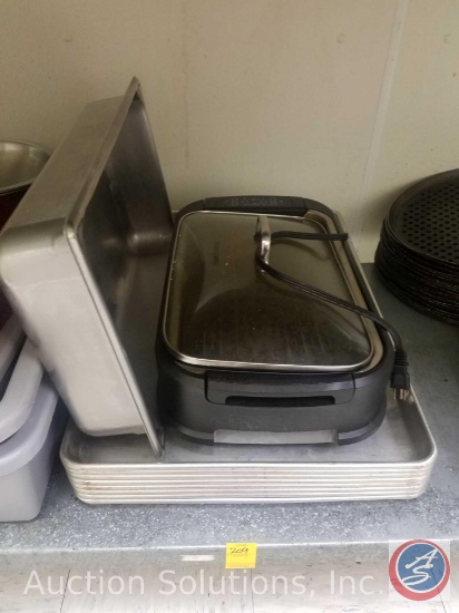 (8) Full Sheet Pans, GR-200 Smokeless Indoor Power Grill