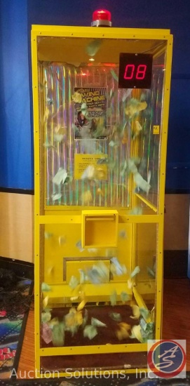 Wind Machine 32" x 32" x 86" Party Booth, for Coupons, Cash, Etc. Blowing for Party Goers to Win