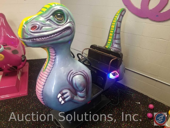 Shaw Dinosaur Kiddie Arcade Ride Whittaker Bros. Equipped w/ Embed System Card Reader Scanner; Does