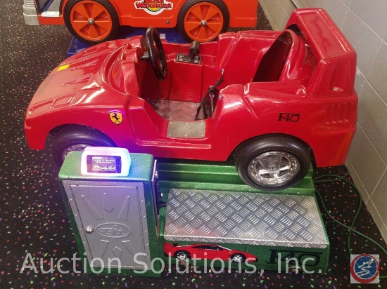 Ferrari Kiddie Ride Serial 1994927 Equipped w/ Embed System Card Reader Scanner; Does NOT Have the