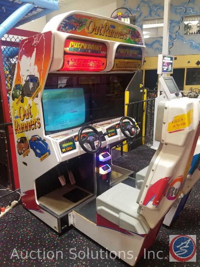 Sega Outrunners Model SUR-005-01j Equipped w/ Embed System Card Reader Scanner; Does NOT Have the