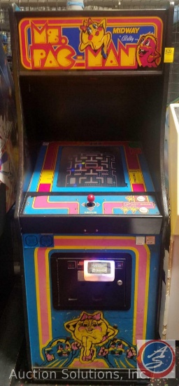 Ms. Pac-Man Midway Bally 1981 Equipped w/ Embed System Card Reader Scanner; Does NOT Have the