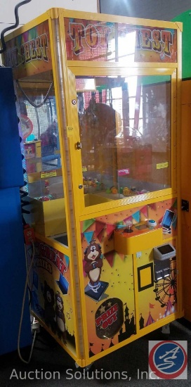 Toy Chest Multi Claw Arcade Game Model 31" Equipped w/ Embed System Card Reader Scanner; Does NOT