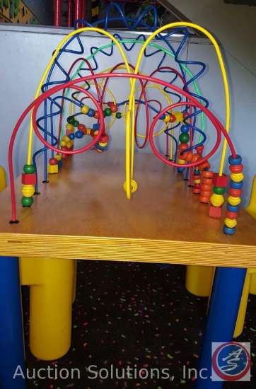 Commercial Grade Wire and Bead Maze Learning Activity Table