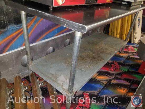 Tabco Stainless Steel Prep Table w/ Galvanized Bottom Shelf 72" x 30" x 34"