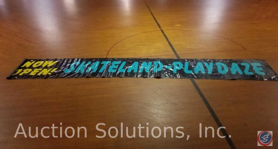 Skateland/Skatedaze Vinyl Banner with Grommets 18' x 3'