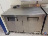 True TWT-48F Two-Solid Door Work Top Freezer