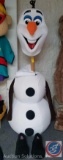 Olaf Costume, Includes Head, Body, Feet, Pants, Cement Bucket Stand