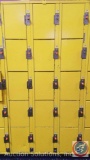 American Locker Security Systems Coin Operated Lockers,Five Tier Triple Wide, 15 Per Section 36