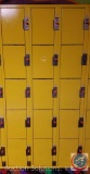 American Locker Security Systems Coin Operated Lockers, Five Tier Triple Wide, 15 Per Section 36