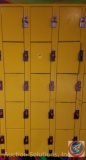 American Locker Security Systems Coin Operated Lockers, Five Tier Triple Wide, 15 Per Section 36