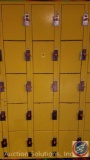 American Locker Security Systems Coin Operated Lockers, Five Tier Triple Wide, 15 Per Section 36