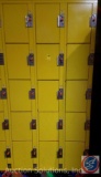 American Locker Security Systems Coin Operated Lockers, Five Tier Triple Wide, 15 Per Section 36