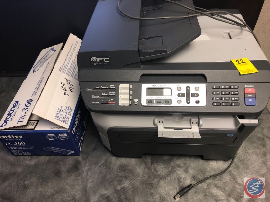 Brother MFC Wireless 3-In-1 Fax Scan Copy Model #MFC-7840W with Printer Cartridge TN-360 Black
