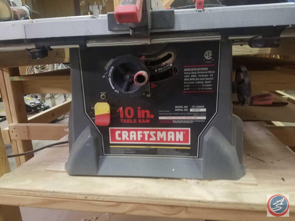 Craftsman Table Saw Model No. 137 