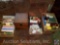 Readers Digest Large Print Books, Hinged Wooden Box, Candles