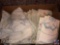 (4) Assorted Linens Including Pillow Cases, Sheets, Doily's, Throw Blankets, More