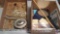 Mini Sewing Kit, Hand Mirror, Assorted Costume Jewelry