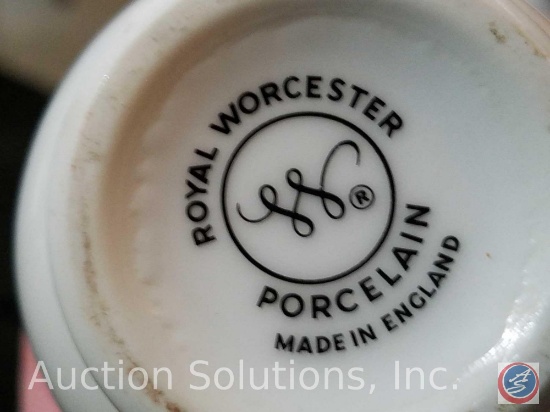 (2) Parfait Dishes, Noratake Salt and Pepper Shakers, (4) Sugar Container One Marked Royal