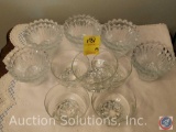 (10)Kig Indonesia Custard Dishes, (5) Glass Custard Dishes