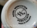 (2) Parfait Dishes, Noratake Salt and Pepper Shakers, (4) Sugar Container One Marked Royal