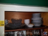 (2) Floral Serving Platters, (5) Salad Plates, (4) Bowls, (3) Syracuse China Corp. Bowls, (1)