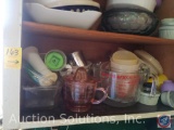 Assorted Measuring Cups, Bread Pan with Lid