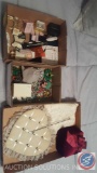 Jewelry Box, Jewelry Hanger, Assorted Christmas Costume Jewelry