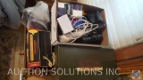 Assorted CD's, DVD's, Metal Box {{NO KEY}}, More