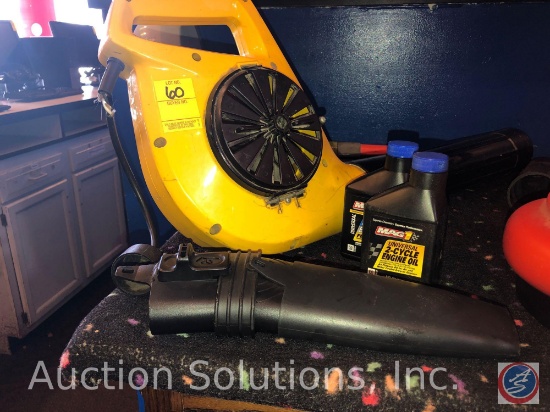 Powermount Blower Vac Model #PB350-01 with Attachment and 2-Cycle Engine Oil