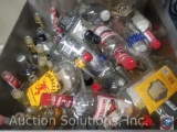 Assortment of Empty Liquor Bottles