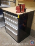 Four Drawer Tool Box {{CONTENTS INCLUDED}} with Mounted Vice Grips