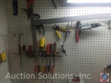 T Square, (2) Hand Saws, Assorted Screwdrivers, Drywall Tape, Duct Tape, Hot Glue Gun, Scissors,