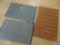 (2) Blue, and (1) Brown Huntington Home All Cotton Throw Rugs Measuring 3x4