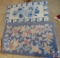 (2) Sculpted Blue Acrylic Accent Rugs, (2.5 x 4') 42 x 28