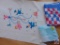 (2) Hand Quilted Baby Quilts, and a Light Green Baby Throw Blanket